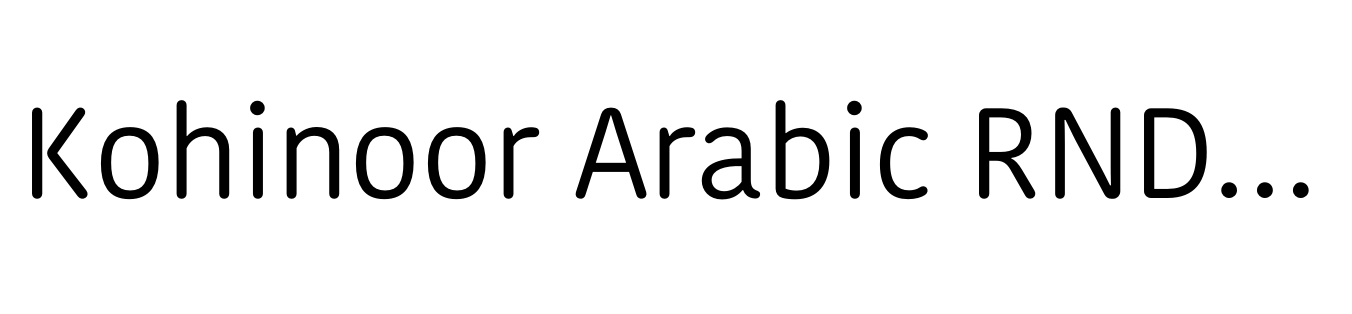 Kohinoor Arabic RND Regular